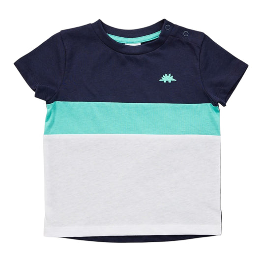 Dymples Baby Panel Tee - Green & Blue