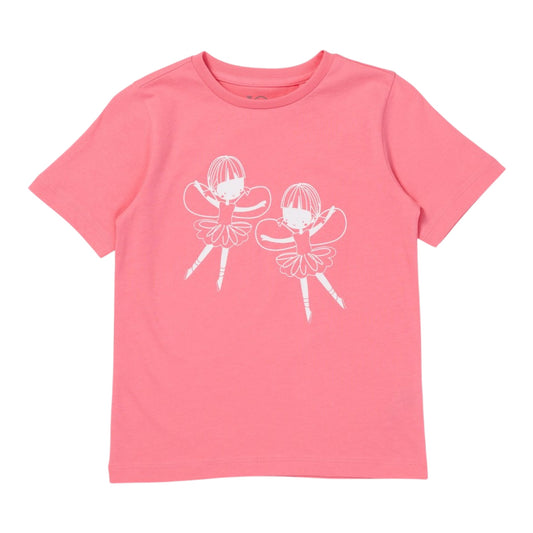 K-D Kids Print Short Sleeve Tee - Bubblegum