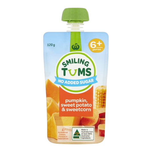 Smiling Tums Pumpkin, Sweet Potato & Sweetcorn 6+ Months 120g