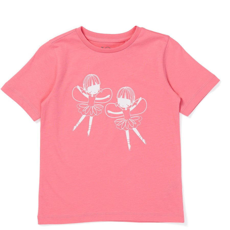 K-D Kids Print Short Sleeve Tee - Bubblegum