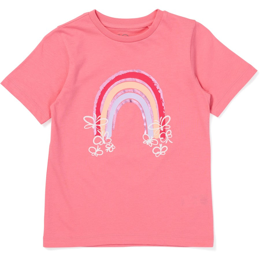 K-D Kids Foil Print Tee - Bubblegum