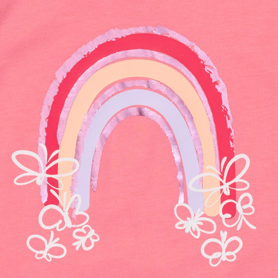 K-D Kids Foil Print Tee - Bubblegum