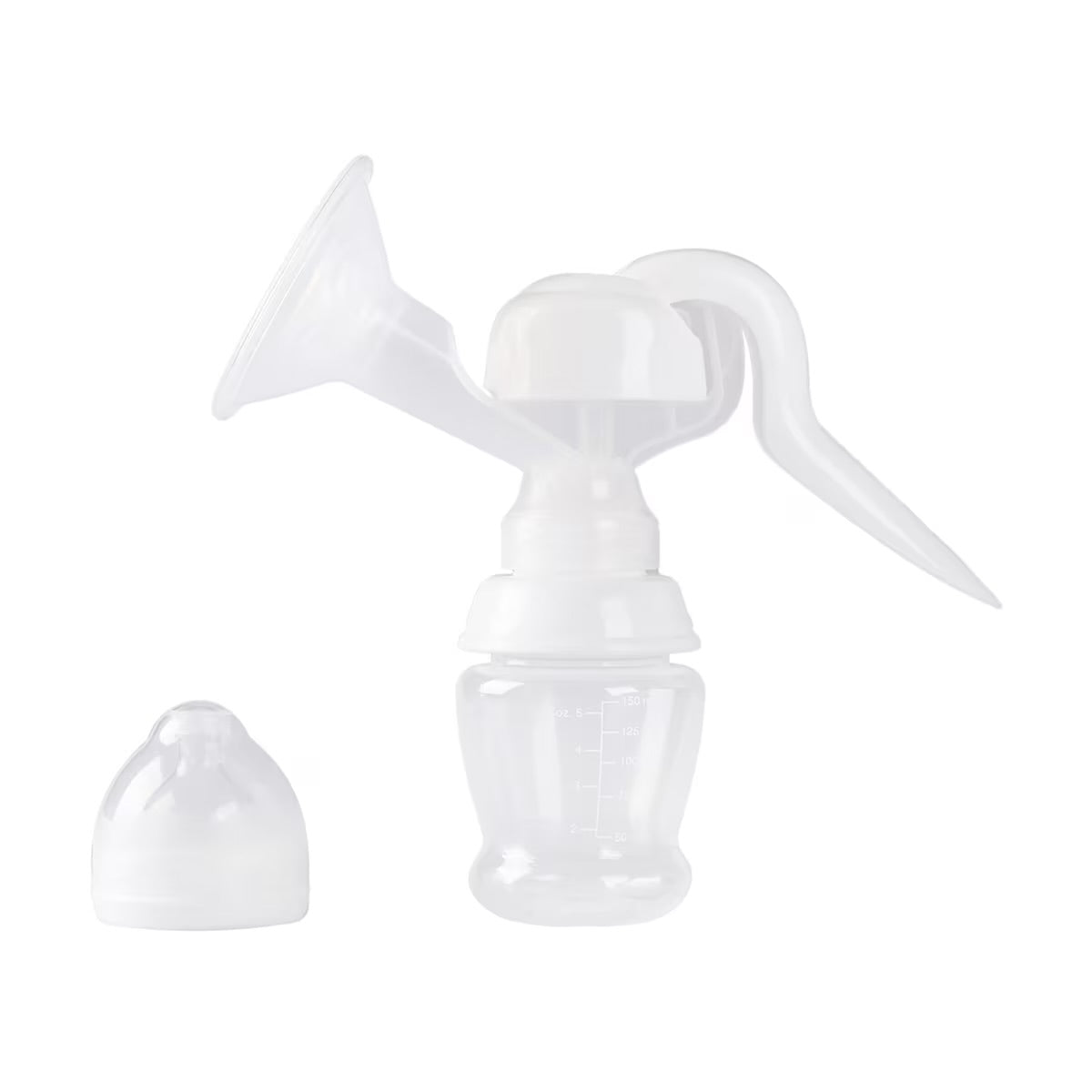 White Manual Breast Pump