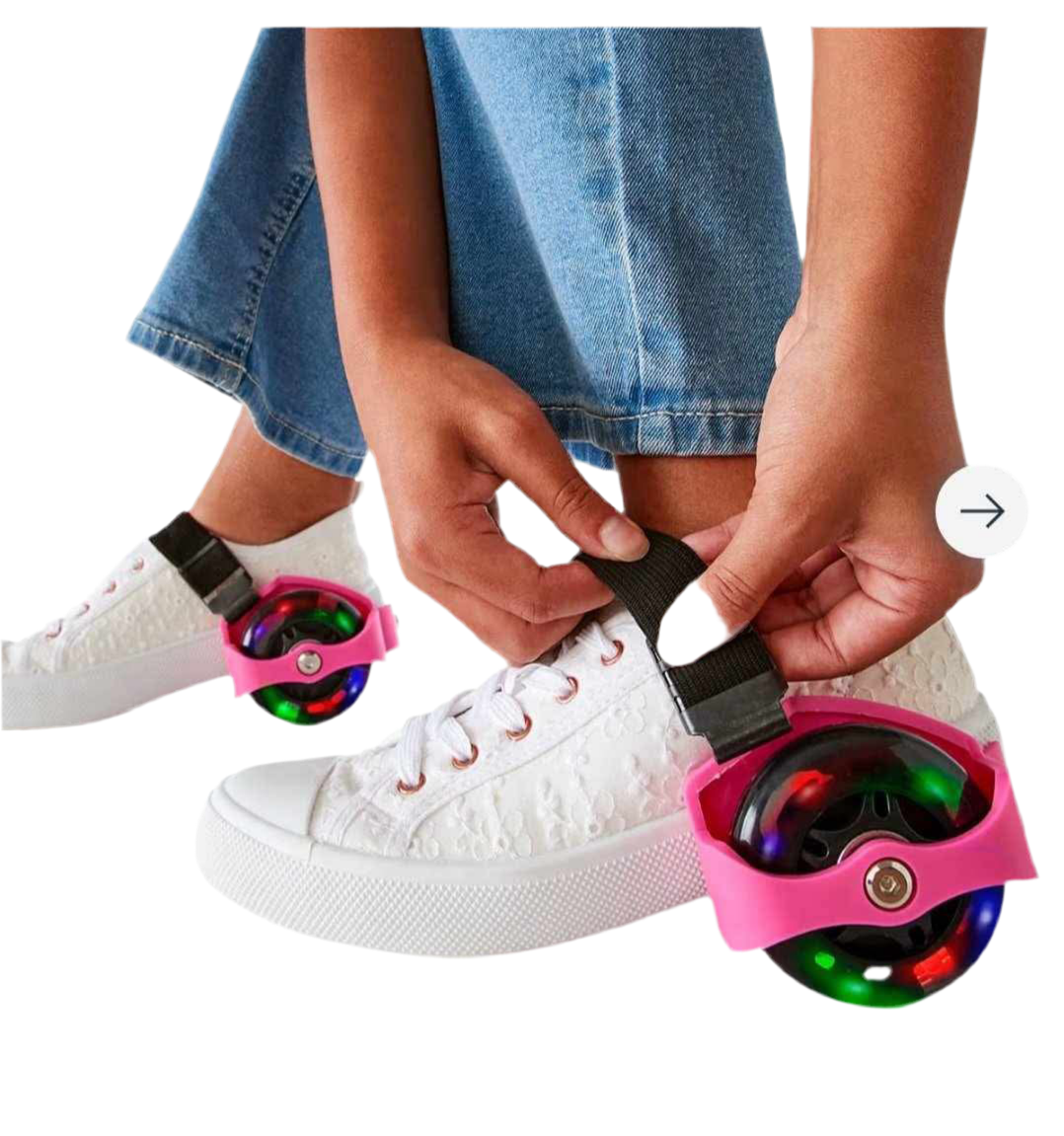 Light up roller heels