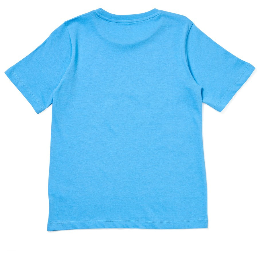 K-D Kids Play All Day Foil Print Tee - Blue