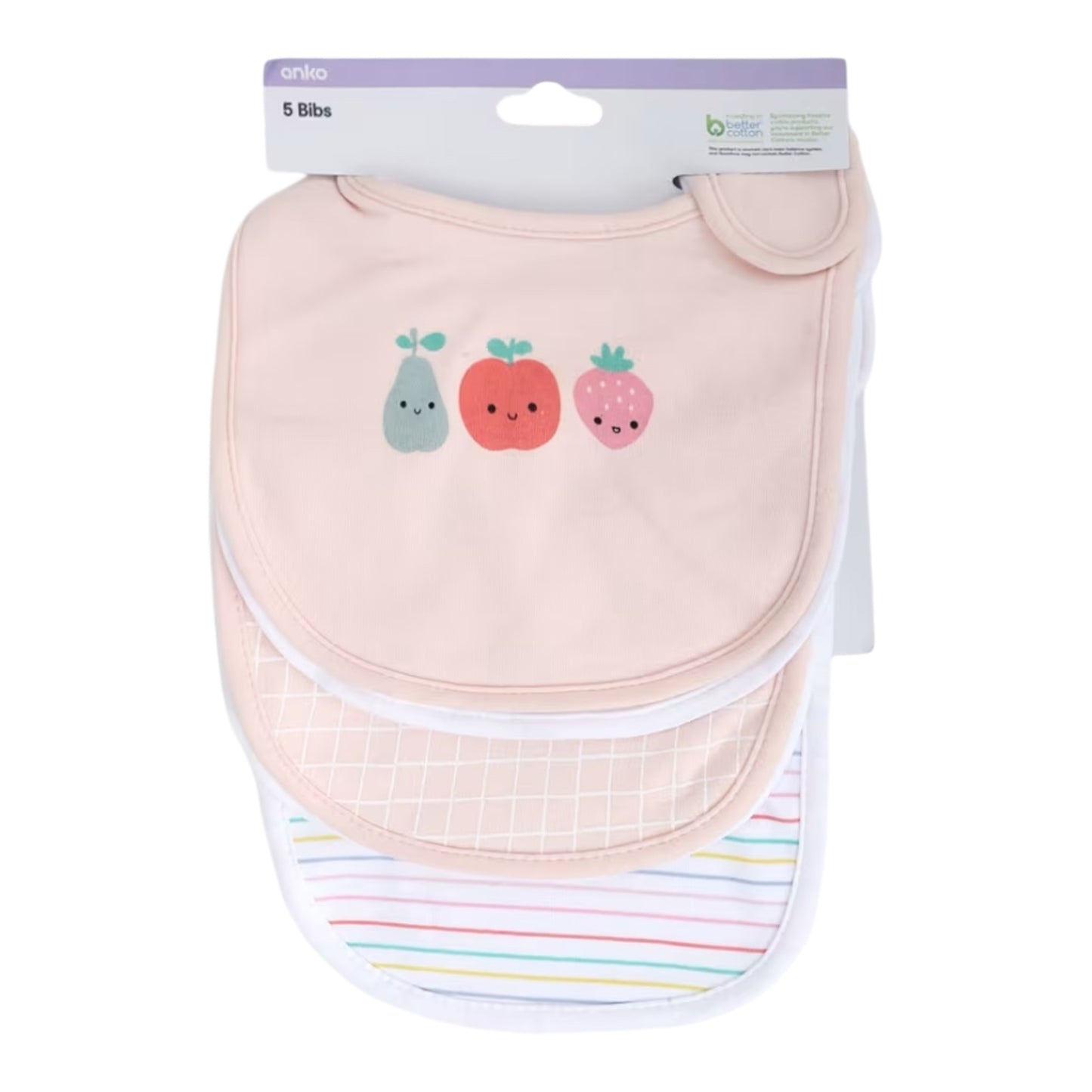 5 Pack Bibs - Fruits