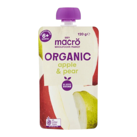 Macro Organic Baby Food Apple & Pear 6m