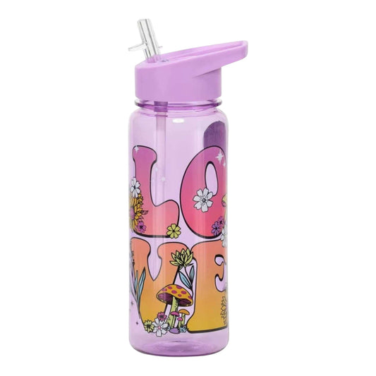 Flip top water bottle