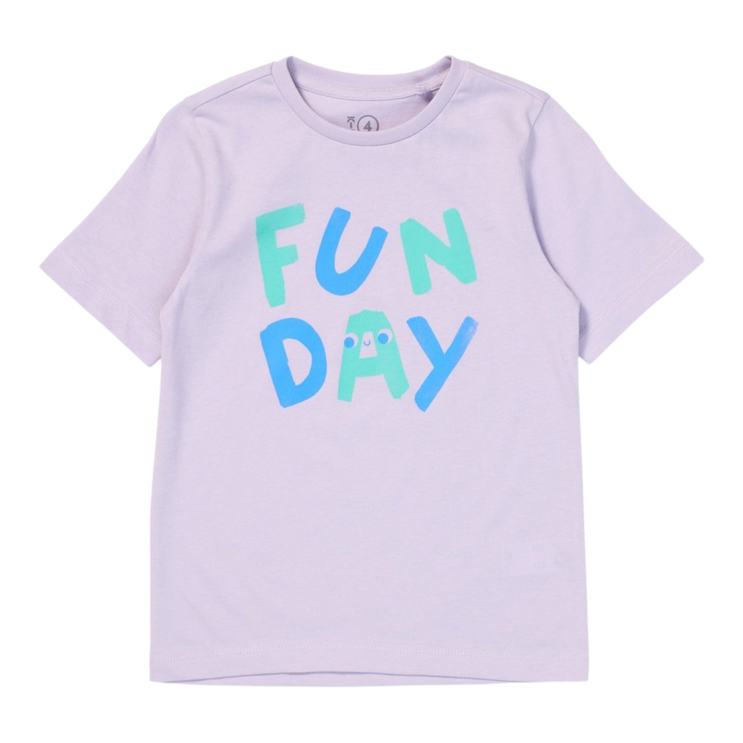 K-D Kids Print Short Sleeve Tee - Pastel Lilac