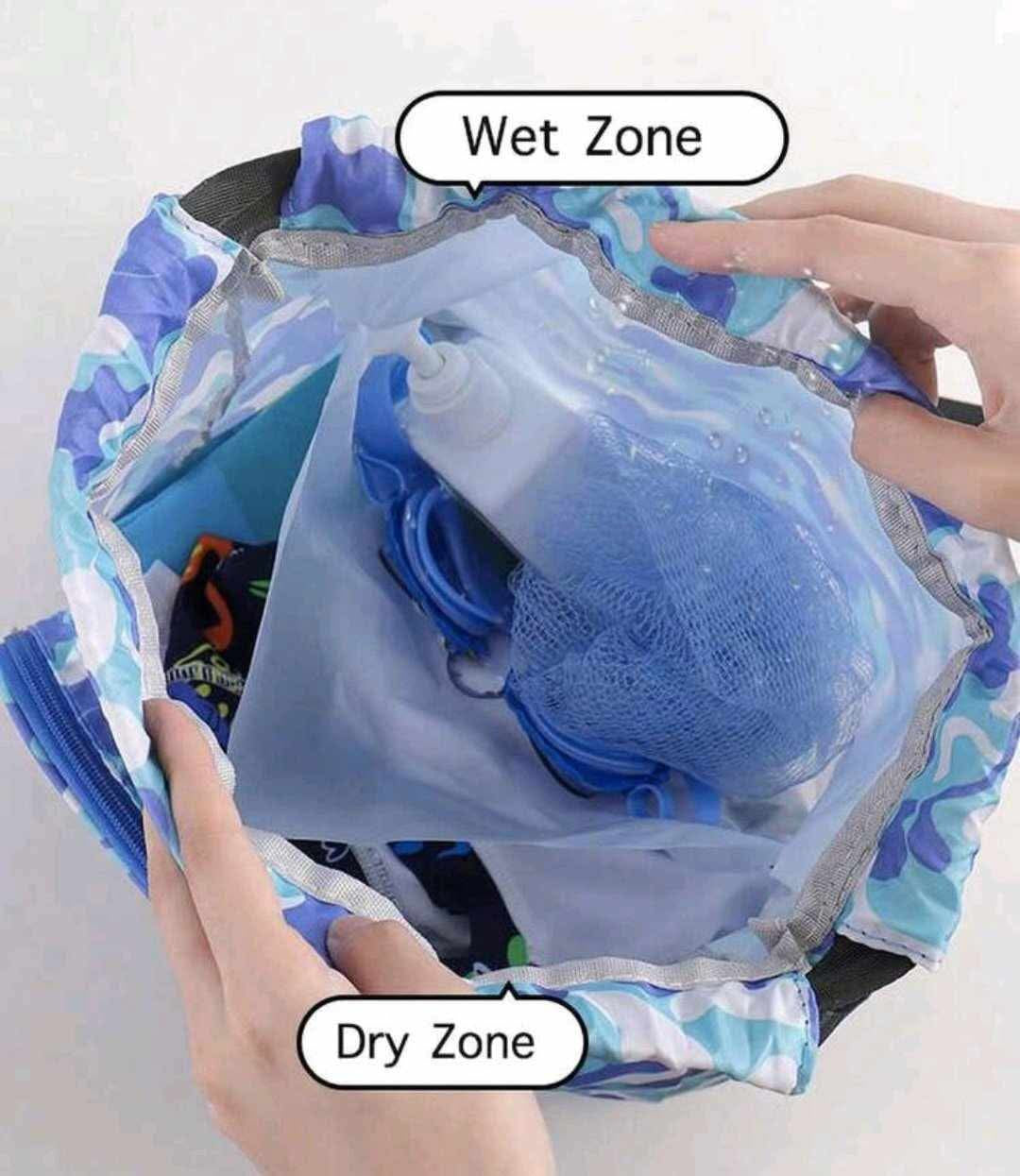 Swimming bag dry & wet separation waterproof bag