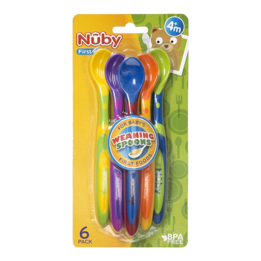 Nuby Feeding Spoons 6 Pack