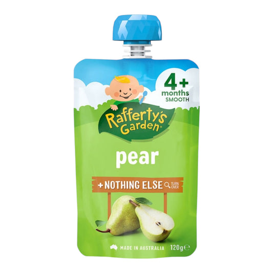 Rafferty's Garden Pear Puree & Nothing Else Baby Food Pouch 4+ Months 120g