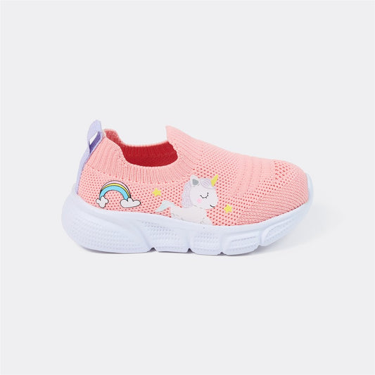 Dymples Baby Knit Unicorn Shoes - Pink