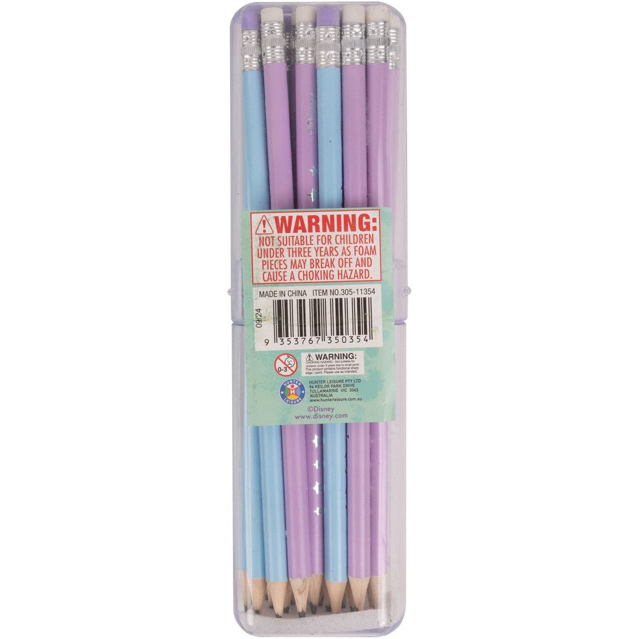 STITCH 24 HB PENCILS ERASERS in CASE