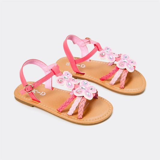 K-D Kids Jewel Sandals - Pink