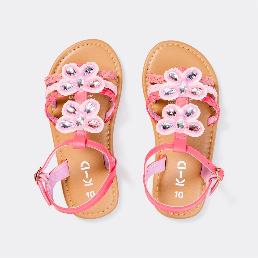 K-D Kids Jewel Sandals - Pink