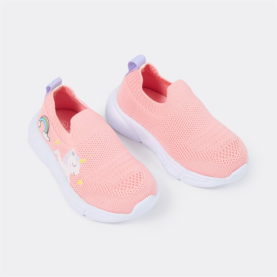 Dymples Baby Knit Unicorn Shoes - Pink