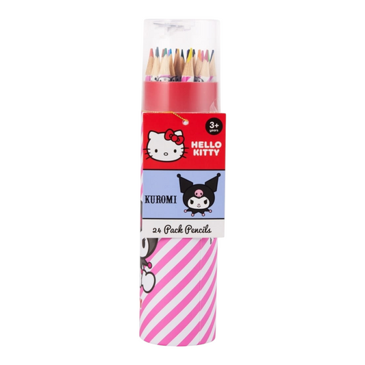 24 Pack Hello Kitty and Kuromi Pencils