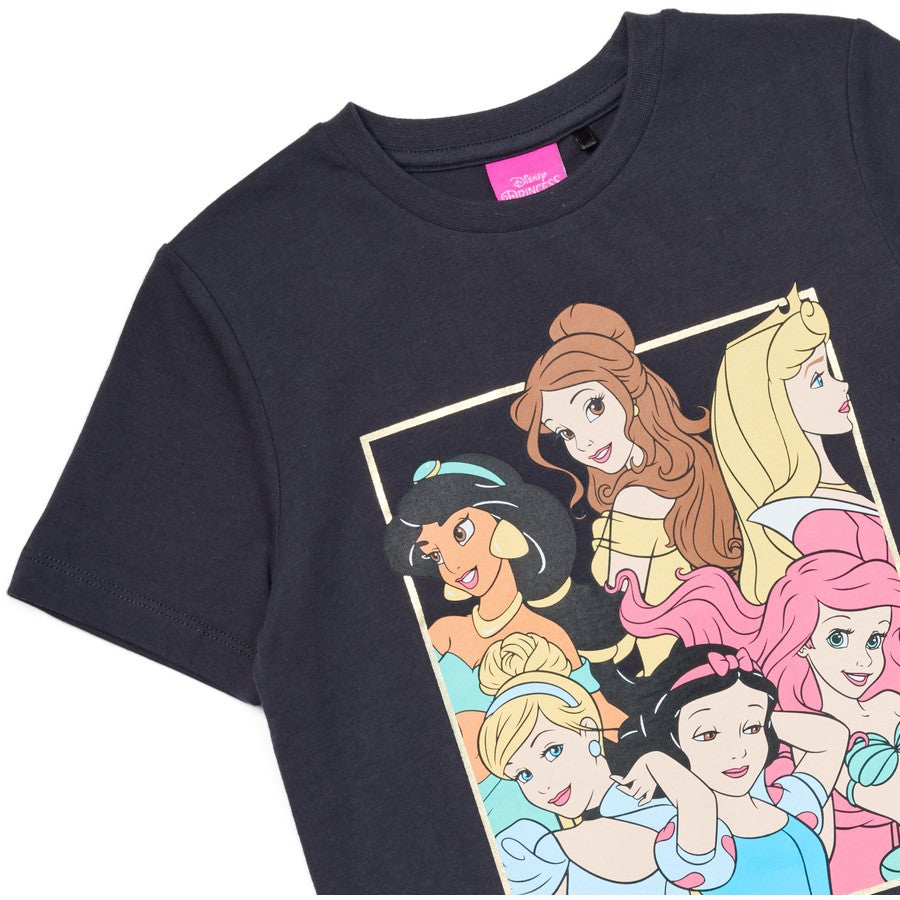 Disney Kids Princess Print Tee - Black