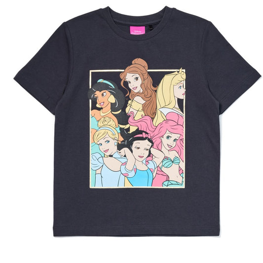 Disney Kids Princess Print Tee - Black